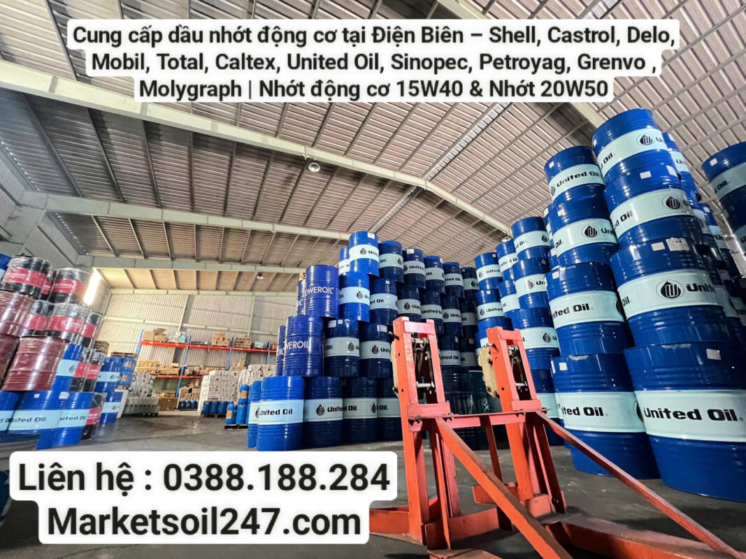 Cung cấp dầu nhớt động cơ tại Điện Biên – Shell, Castrol, Delo, Mobil, Total, Caltex, United Oil, Sinopec, Petroyag, Grenvo , Molygraph Nhớt động cơ 15W40 & Nhớt 20W50