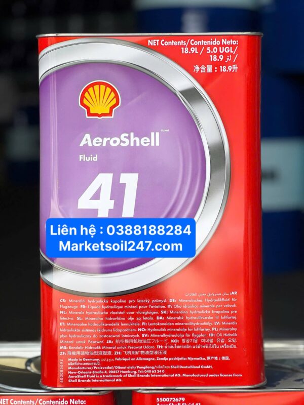 Dầu Thuỷ Lực Hàng Không AeroShell Fluid 41