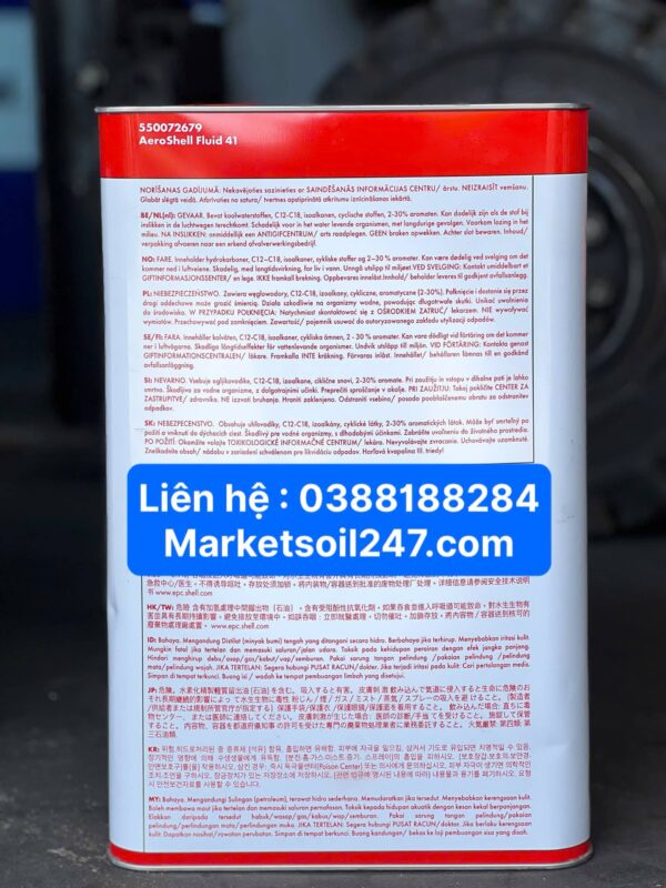 Dầu Thuỷ Lực Hàng Không AeroShell Fluid 41