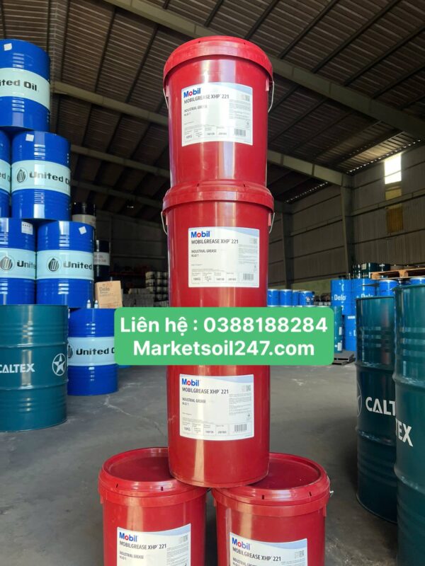 Mobilgrease XHP 221 là mỡ bôi trơn lithium complex chịu nhiệt, chịu tải cao cho ổ bi, bạc đạn, vòng bi, động cơ điện và thiết bị công nghiệp. Mobil, Lithium Complex Grease, 锂复合润滑脂.