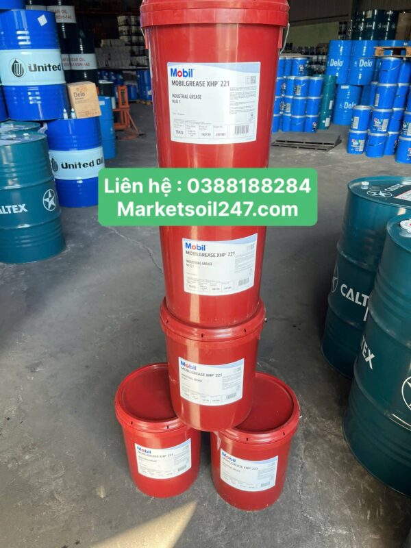 Mobilgrease XHP 221 là mỡ bôi trơn lithium complex chịu nhiệt, chịu tải cao cho ổ bi, bạc đạn, vòng bi, động cơ điện và thiết bị công nghiệp. Mobil, Lithium Complex Grease, 锂复合润滑脂.